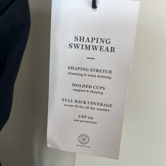 Brand New Martha Stewart Black Shaping Slimming Swimsuit One-Piece UPF 50 - Picture 7 of 15